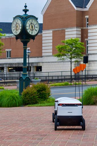 Autonomous Food Delivery Robots Stock Photo Download Image Now