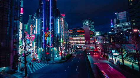Japan Neon City Wallpapers Top Free Japan Neon City Backgrounds Wallpaperaccess