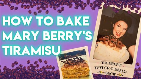 How To Bake Mary Berry S Tiramisu From The Great British Bake Off Youtube