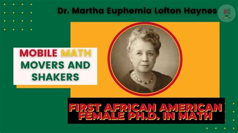 Dr Euphemia Lofton Haynes Youtube