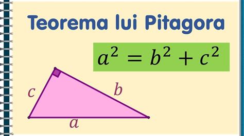 Teorema Lui Pitagora Materaro Youtube