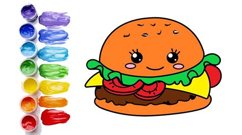 How To Draw A Cheeseburger Youtube