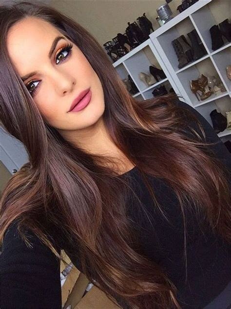 25 Gorgeous Winter Chocolate Brown Hair Colors To Copy Right Now Hair Hair Cabelo Look