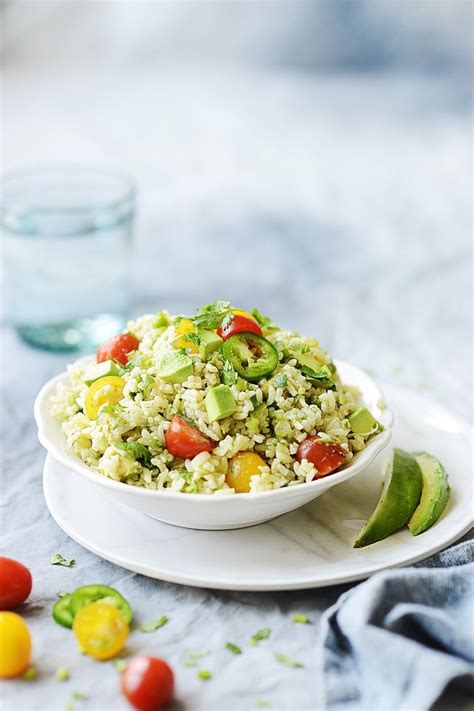 This Healthy Rice Salad Is Filled With Fresh Mexican Flavors And Lots