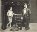 Harry Houdini and Bess Houdini with props from their Metamorphosis ...