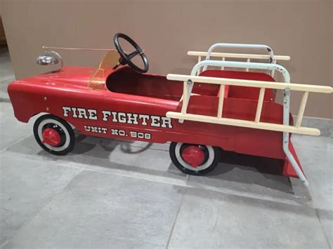 Full Size Original 1960s Amf Pedal Car Firetruck ~ Fire Fighter Unit