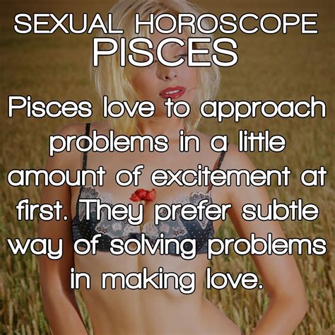 Pisces Sexual Horoscope To See More Horoscopes Visit