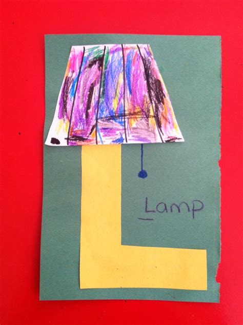 Alphabet Craft Letter L L Craft L Is For Lamp Alphabet Crafts