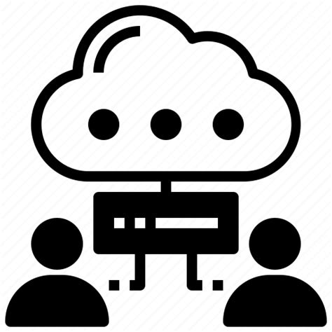 Data Sharing Cloud Computing Deploy Storage Scalability Icon