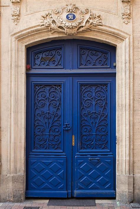 Door Photography Blue Door In Bordeaux France Door 91 Blue Etsy