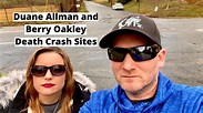 Duane Allman and Berry Oakley Motorcycle Death Crash Sites - The Allman ...