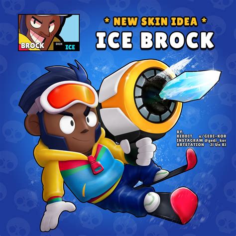 Artstation Ice Brock Brawl Stars Skin Idea