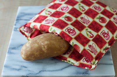 Do not microwave an empty potato bag. Baked Potato Bag Instructions (with Pictures) | eHow