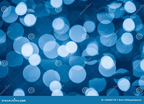 Blue Blur Bokeh Abstract For Background Stock Photo Image Of Shiny