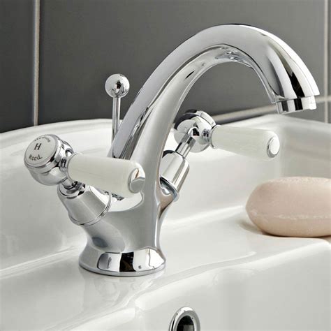 Hudson Reed Topaz Lever Mono Basin Mixer Tap Pop Up Waste At