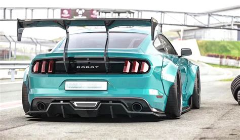 2015 19 Mustang Rear Spoiler Gt Wing Rbt Style Frp Carbon Fiber Gt Wing