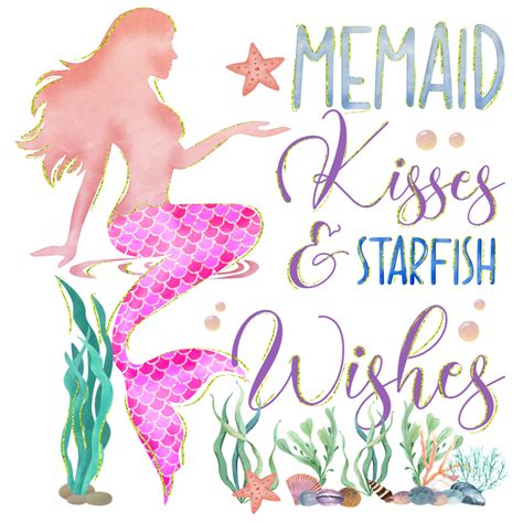 Free Mermaid Tshirt Quotes Typography Lettering Design 22946925 Png