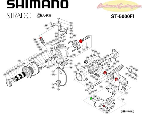 Schéma Shimano Stradic 5000 FI RoulementCasting com