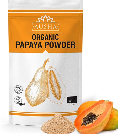 Ausha Organic Papaya Fruit Powder 100gm Digestion Aidacid Refluxri
