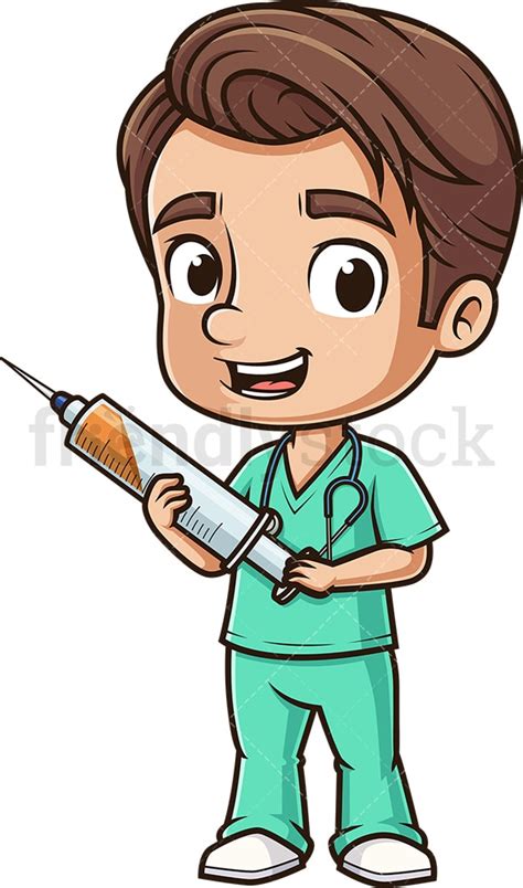 Nurse With Syringe Clip Art