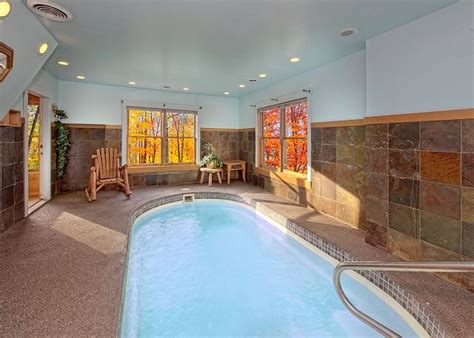 Private Indoor Pool Cabin Sleeps 8 Has Private Indoor Pool And Wi Fi