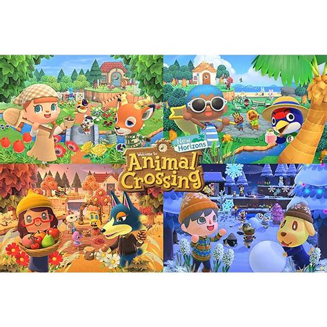 Animal Crossing Poster Nh New Horizons 4 Seasons Poster Großformat