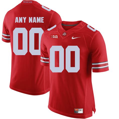 New Ohio State Buckeyes Red Mens Customized College Football Jersey