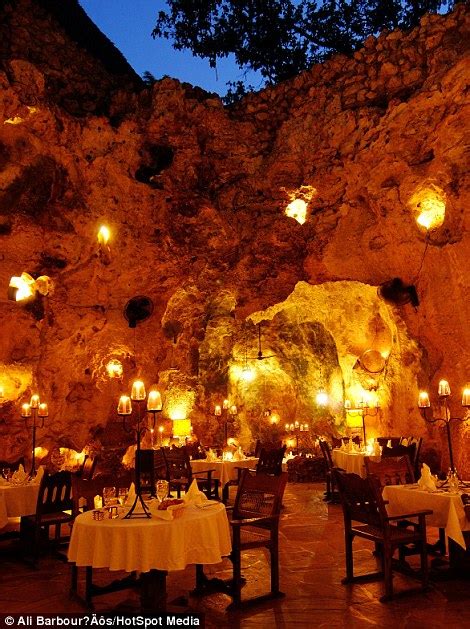 Kenyan Restaurant In Ancient Cave System Is Illuminated Entirely By