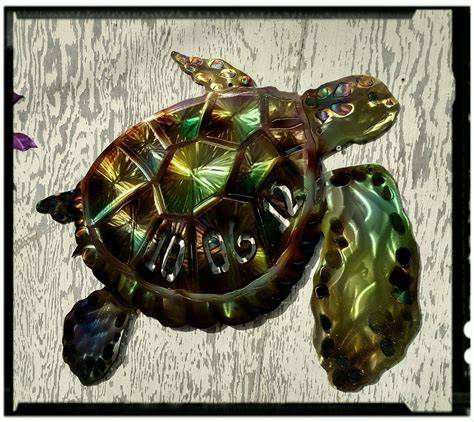 Giant Metal Turtle Wall Art Decor Indoor Outdoor Sea Turtle Wall Art