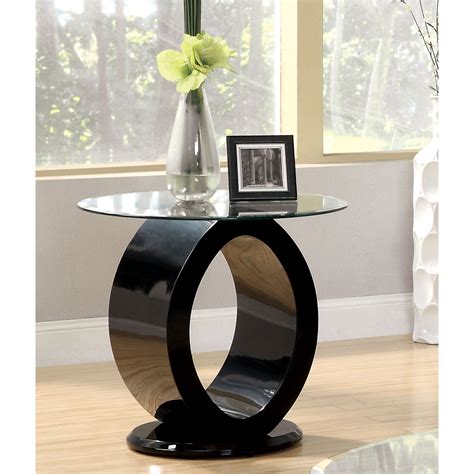 Furniture Of America Opelle Modern O Shaped End Table
