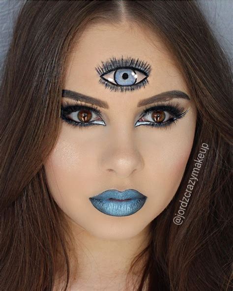 Third Eye Psychic Makeup Look Halloween Eye Makeup Halloween Eyes