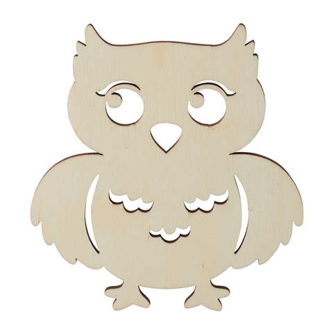 Unfinished Wood Owl Cutout All Wood Cutouts Wood Crafts Hobby