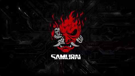 Samurai Logo Cyberpunk 2077 Live Wallpaper Wallpaperwaifu