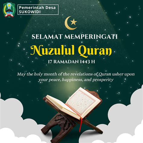 Selamat Memperingati Nuzulul Quran 17 Ramadhan 1443h