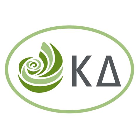 Kappa Delta Greek Letters Oval Sticker
