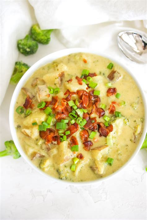 Dairy Free Broccoli Cheese And Potato Soup Just Jessie B