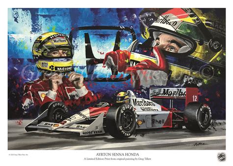 Ayrton Senna Limited Edition Art Print From An Original Etsy Uk