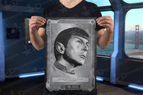 Star Trek Spock Starfleet Academy Character Profile Poster Etsy