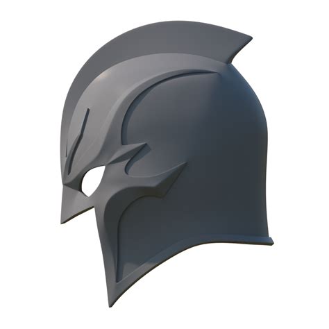 Marvel Black Knight Helmet 3d Print Model Wireframe