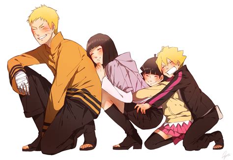 Group Hug Hyuuga Hinata Loli Male Naruto Ryota Ry O Ta Uzumaki Boruto