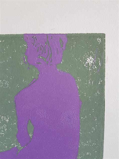Linocut Poster Nude Artistic Poster Nude Art Poster Artist Etsy Canada