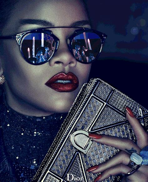 Sophisticated Rihanna Vs Christian Dior Sunglasses Handbag Campaign