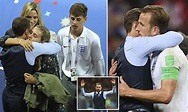 Gareth Southgate embraces family after England's World Cup defeat ...
