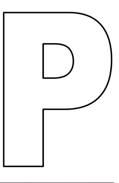Moldes De Letras En Grandes Atividade Com A Letra P Para Imprimir