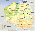 Physical map of Poland. Poland physical map | Vidiani.com | Maps of all ...
