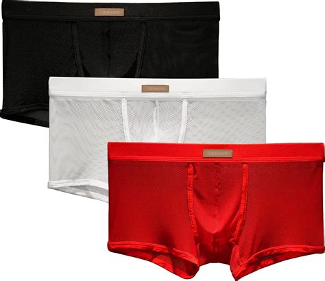 Arjen Kroos Men Sexy Mesh Boxer Briefs Low Rise Stretch Breathable Underwear Boxer At Amazon Men