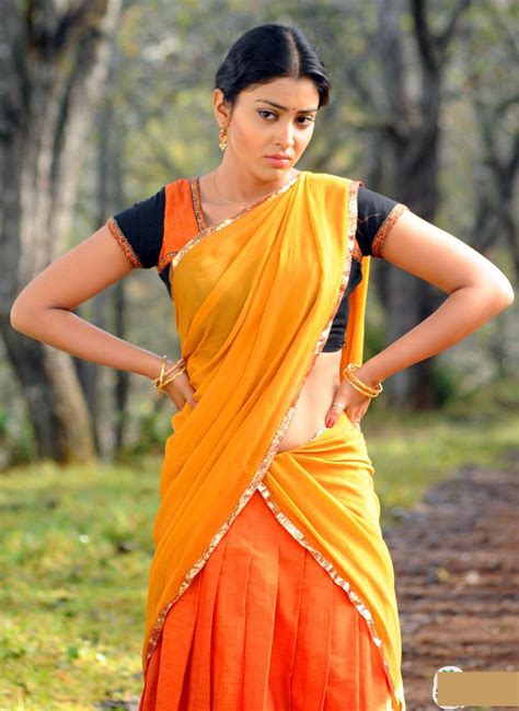 Hansika Motwani In Half Saree ~ Saree Half Shriya Indian South Actress