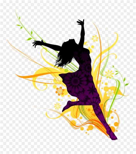 Modern Dance Clipart Dancing Girl Png Transparent Png 157647