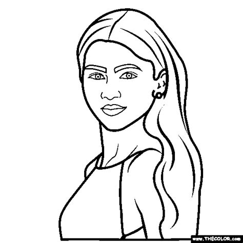 Zendaya Coloring Pages Coloring Home