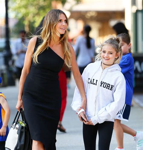 Heidi Klum With Her Daughter Shopping In Tribeca In Ny 06142017 • Celebmafia